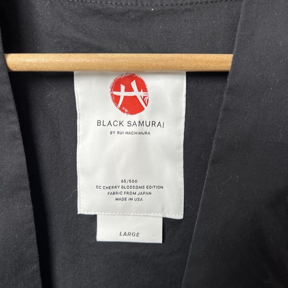 Black Samurai Kimono Size Large Rui Hachimura DC Cherry Blossom 65/500 LE - Picture 3 of 6